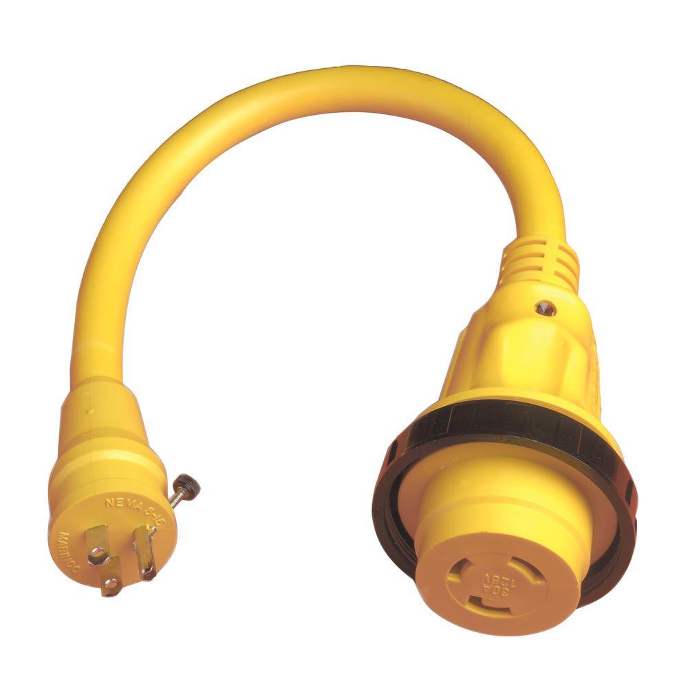Marinco - Pigtail Adapter Plus - 30A Female To 15A Male