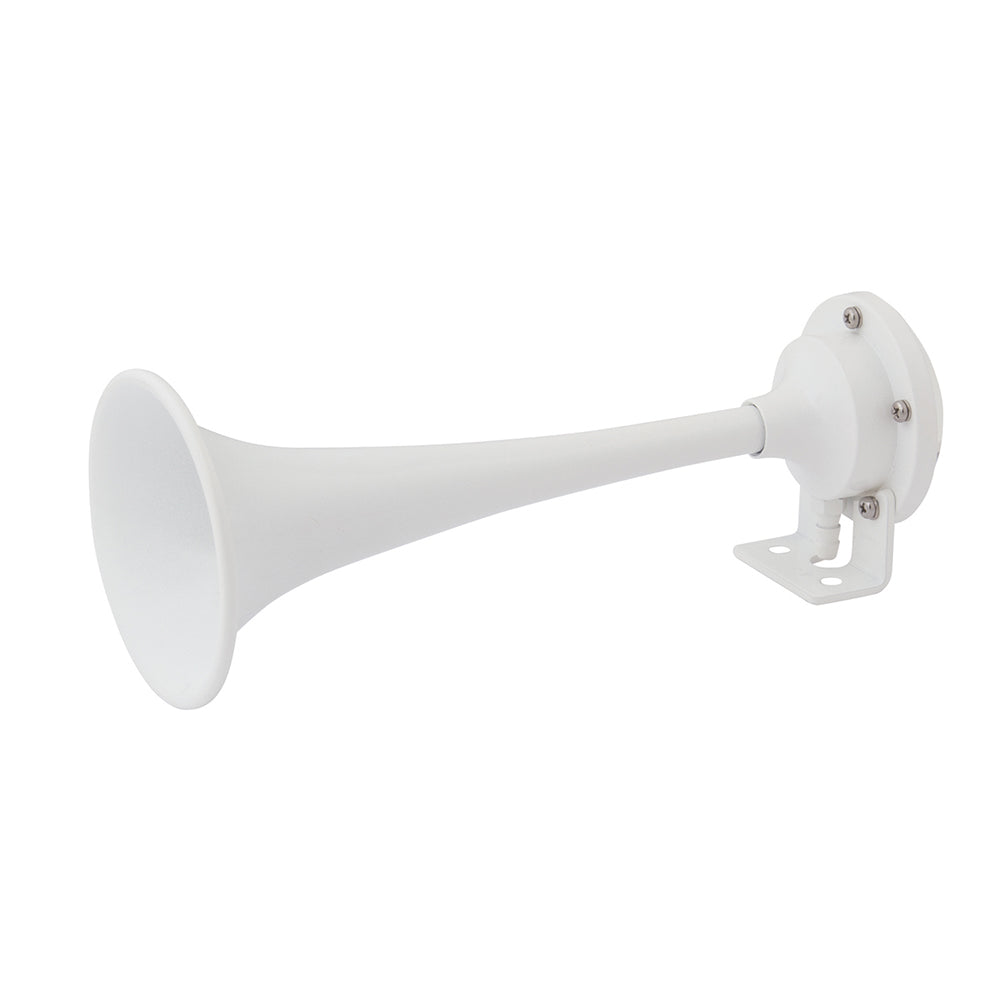 Marinco - White Epoxy Coated Single Trumpet Mini Air Horn