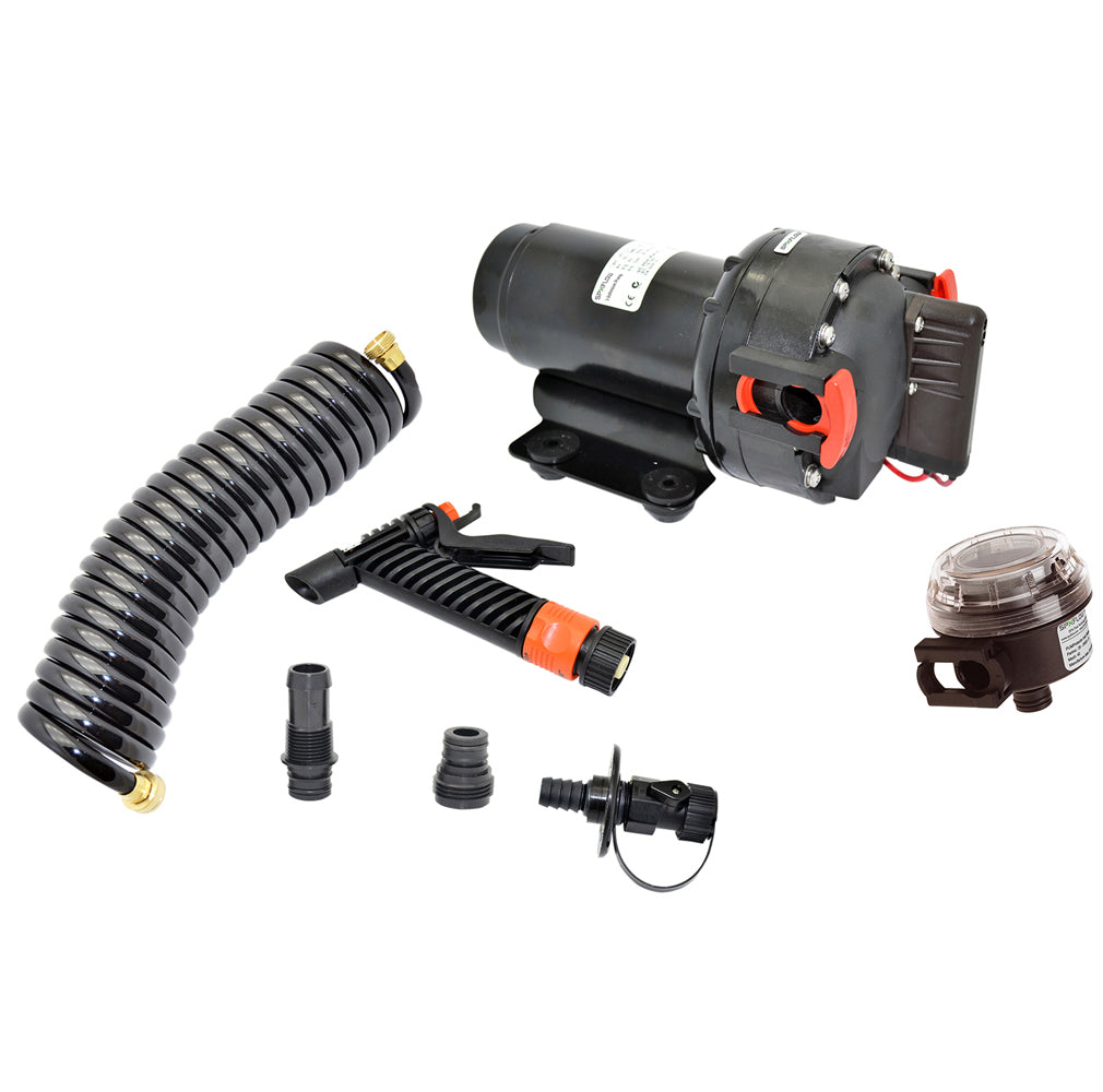 Johnson Pump - Aqua Jet 5.2 GPH Washdown Pump Kit - With Hose