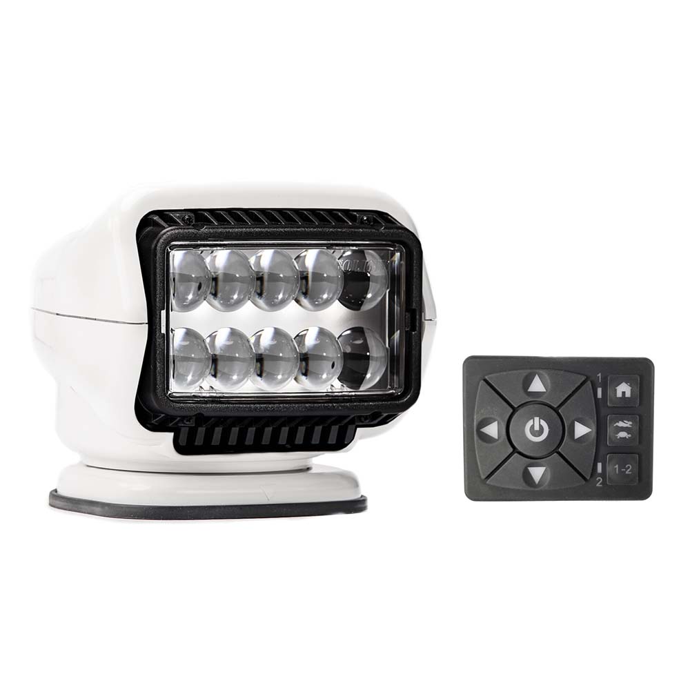 Golight - Stryker ST Series Spreader Light - Permanent Mount, 12V, With Hard Wired Dash Mount Remote