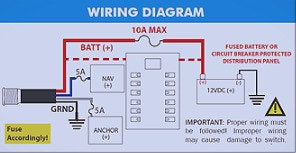 BocaTech - Mini LED Navigation Power Switch - 12V (BTNAVLEDSW1)