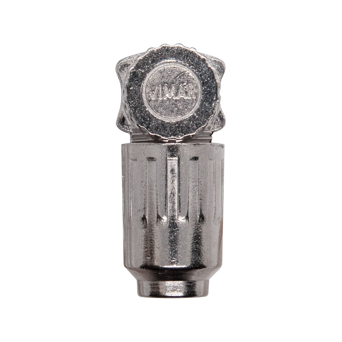 Vimar Coaxial TV-RD-SAT Male Connector, 90 Degree Elbow, 75 Ohm, RG59, White Finish