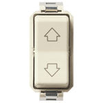 Vimar 8000 Series 3-Position 2-Way Rocker Switch, Center Off 1-0-2, 10AX 250V, IP40, Flush Mount