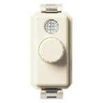 Vimar 8000 Series Rotary Dimmer, 230V, 60-900W/60-300VA, Flush Mount