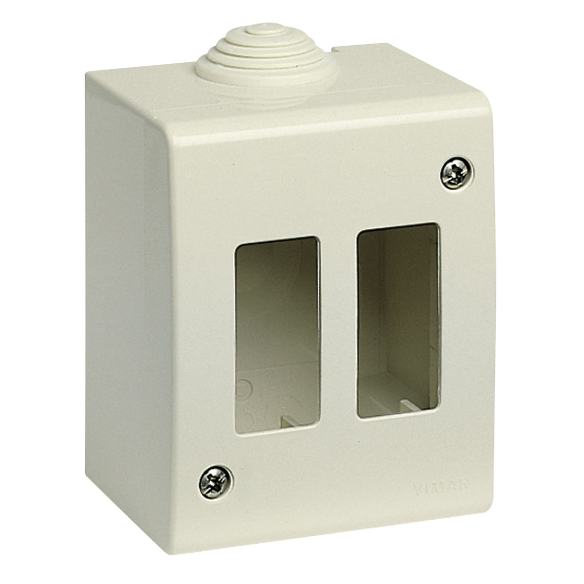 Vimar 8000 IP40 2-Module Surface Enclosure, RAL 7035 Ivory