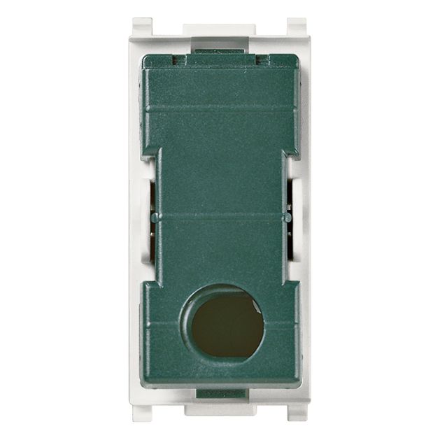 Vimar Plana 1P NO Push Button Mechanism, For 1-3 Module Buttons, 10A 250V, Lightable, Flush Mount, IP40, Halogen-Free