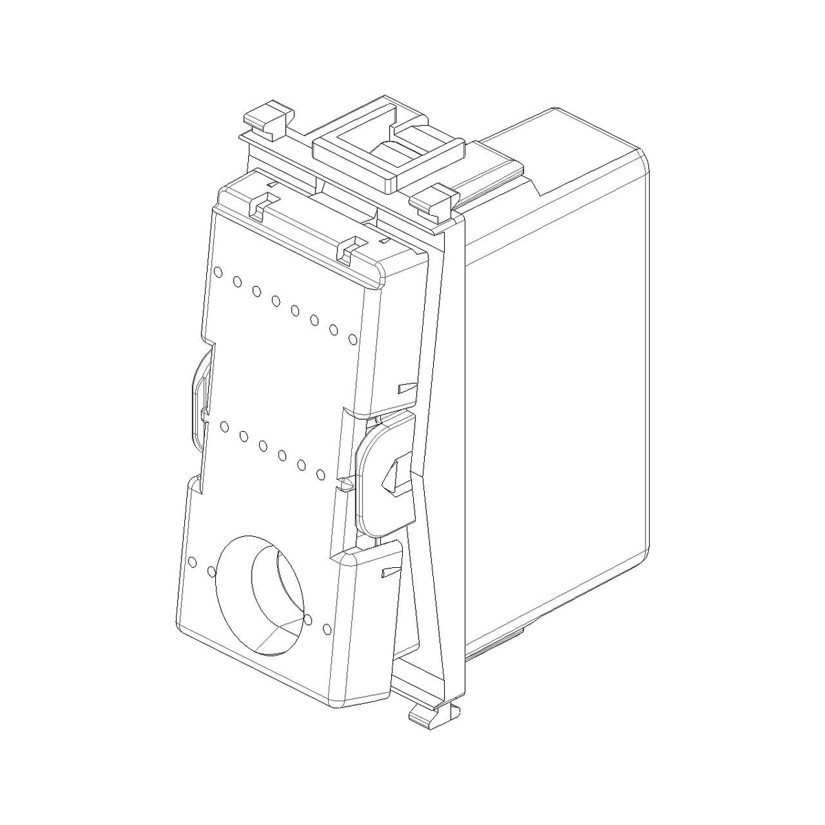 Vimar Plana 1P NC Pushbutton Mechanism, 10A 250V, Lightable, IP40