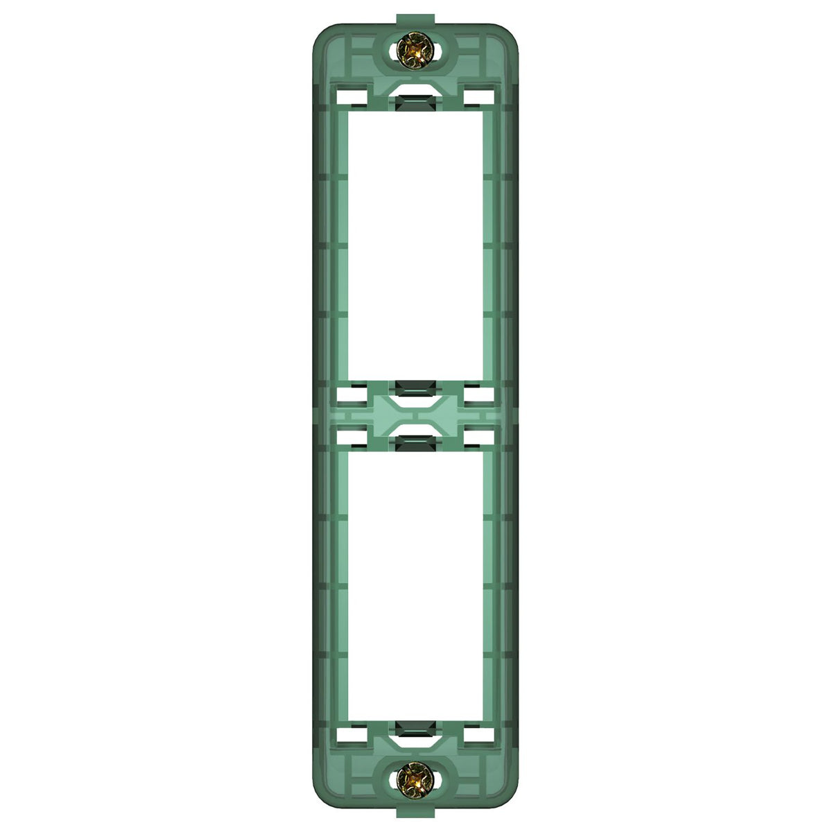 Vimar Plana 2-Module Panel-Mount Frame, With Screws, Thermoplastic