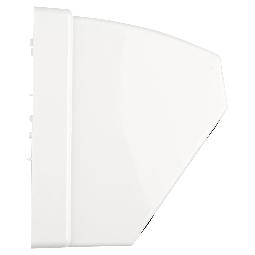 Vimar Plana 4-Module Table Mounting Box, Matt White Finish, Halogen-Free Plastic, IP20, Cable Entry, 142.5 x 80 x 67.6 mm