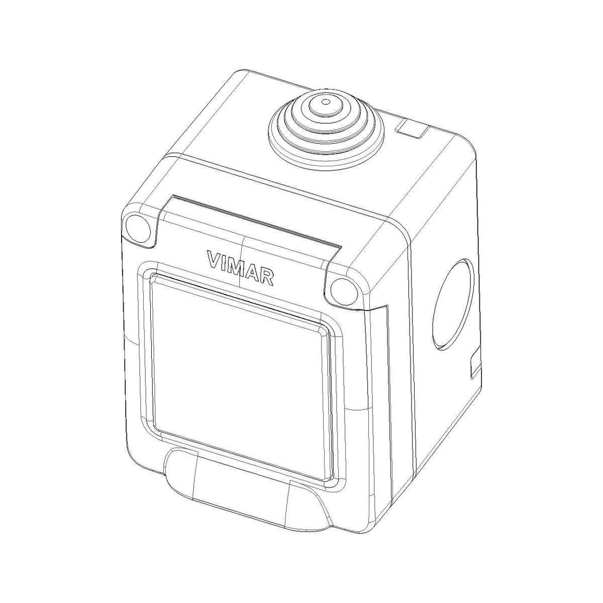 Vimar Isoset IP55 1M Surface Enclosure, For Eikon, Arké & Plana