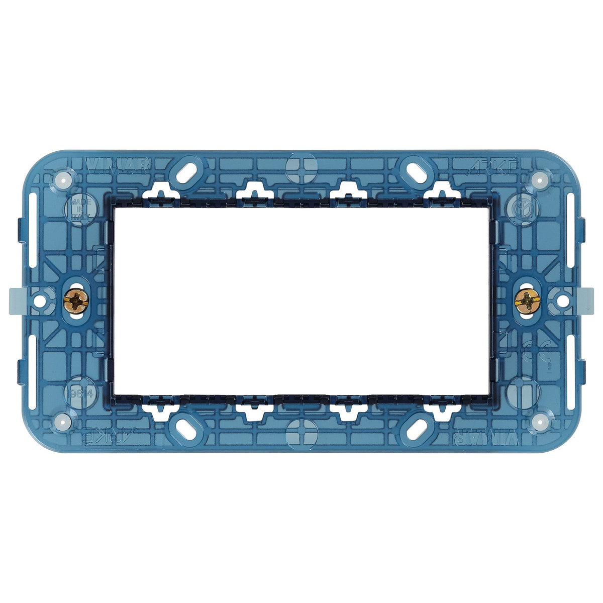 Vimar Arké 4-Module Mounting Frame, With Screws, Thermoplastic, Flush-Mount