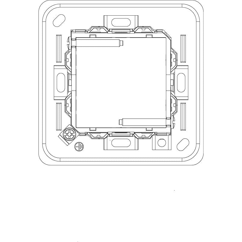 Vimar Eikon 2M Mounting Frame, For British Standard Square Boxes