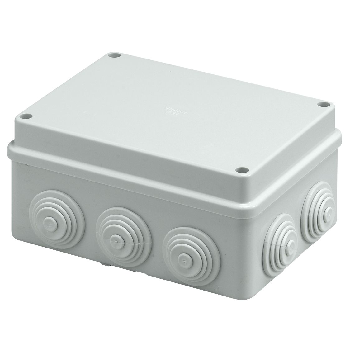 Vimar Surface-Mount IP55 Junction Box, 150x110x70mm, 20/25mm Cable Entries, 10 Inlets
