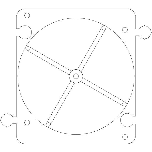 Vimar 2-Module Hollow Wall Box Mounting Frame, Centering Template, Horizontal/Vertical Coupling Joint