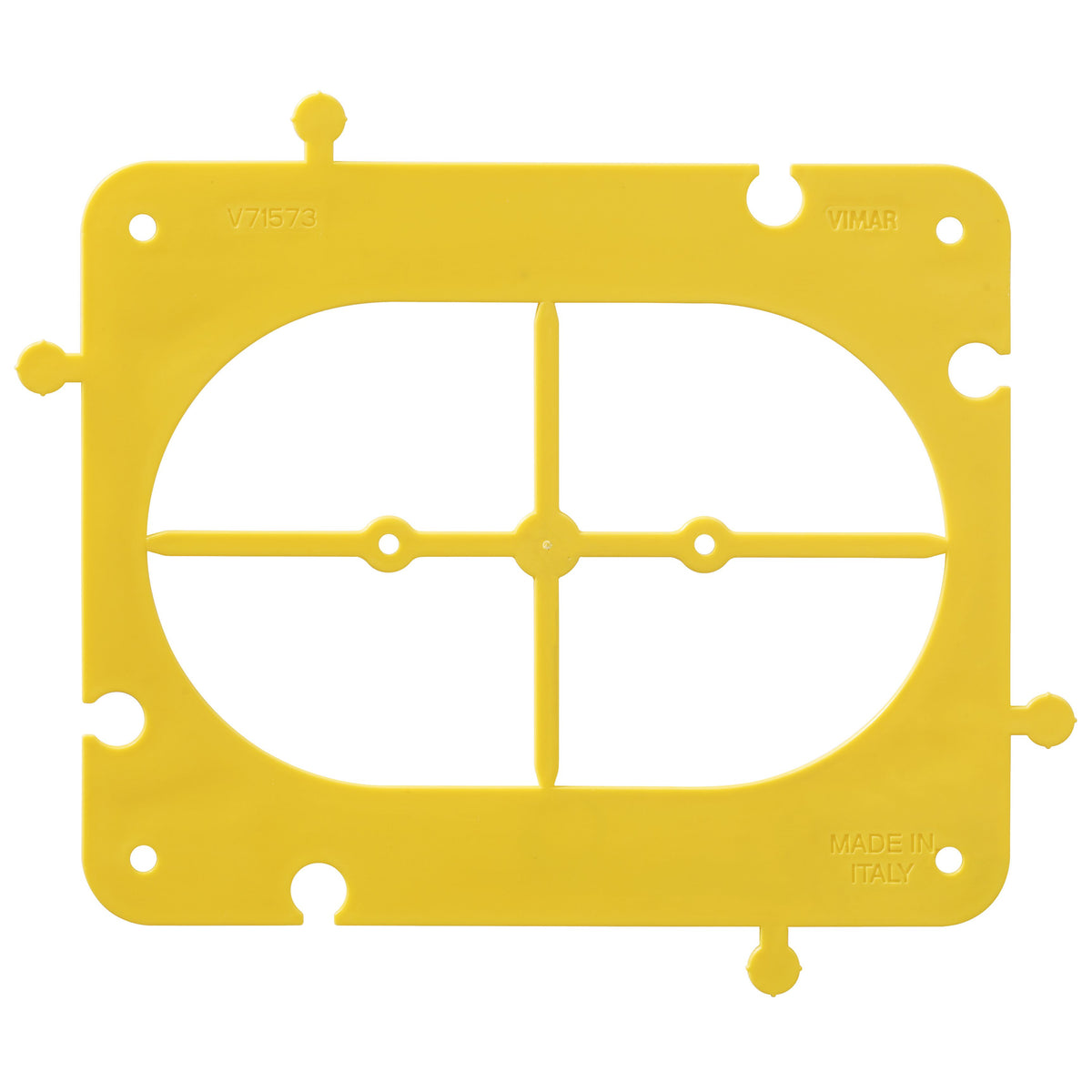 Vimar Accessory for 3-Module Hollow Wall Boxes, Frame, Centering Template, Coupling Joint