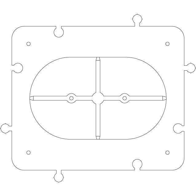 Vimar Accessory for 3-Module Hollow Wall Boxes, Frame, Centering Template, Coupling Joint