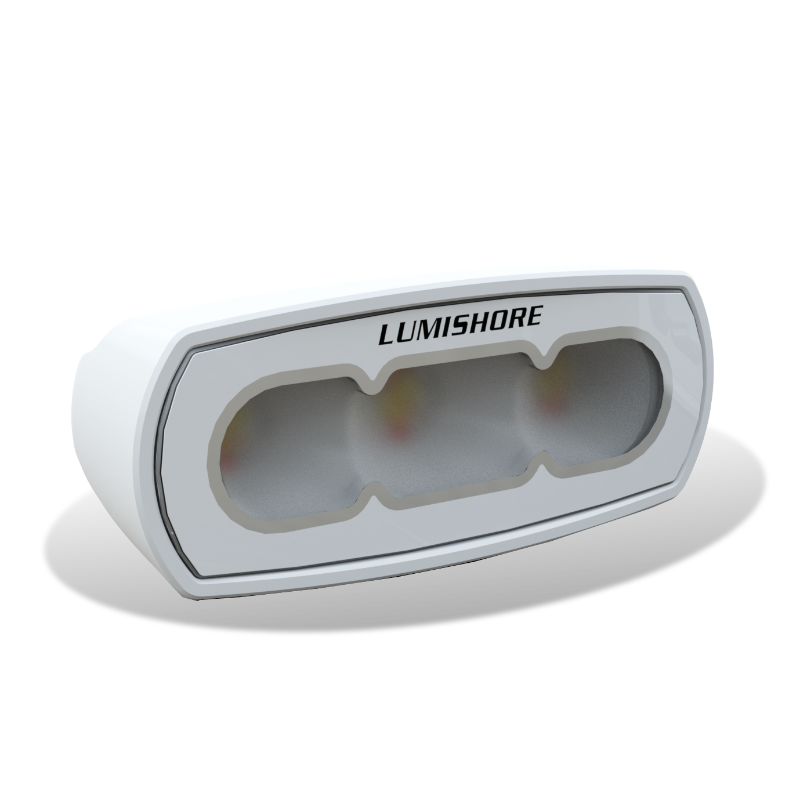 Lumishore - LUX 4" Flood Light - White 10/31V, 5500K, 2,300 Lumens, Flush Mount
