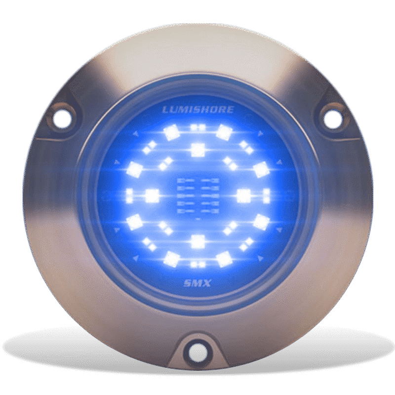 Lumishore - SUPRA SMX54 Underwater Light - Dual Color, 90° Beam Angle, Surface Mount