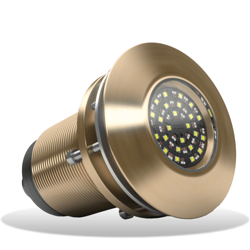 Lumishore - EOS TIX804 Interchangeable Thru-Hull Underwater Light - RGBW, 12000 Fixture Lumens