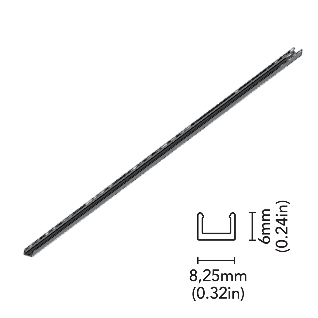 BCM - 1 Meter Aluminum Profile Track - For 5406 Wave Neonflex Small