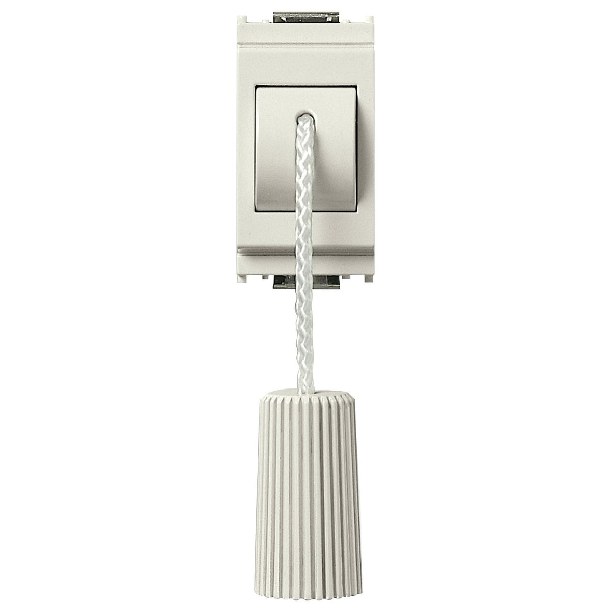 Vimar IDEA 1P NO Cord-Operated Push Button, 10A, 250V, IP40, 1.5 m Cord, Halogen-Free Thermoplastic