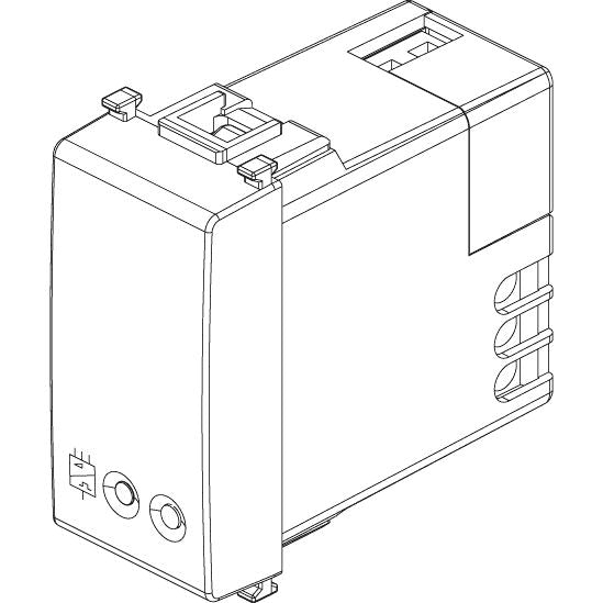 Vimar Plana 2-Switch Bus Interface, By-me Plus, 1 Module, IP40, Flush Mount, LED