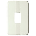 Vimar LINEA Classica 1-Module Self-Bearing Cover Plate, For 3-Module Flush Mount Boxes, Thermoplastic, Halogen-Free
