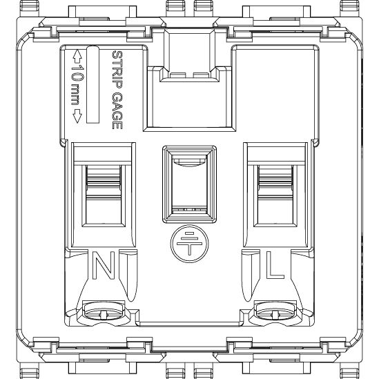 Vimar Plana 2P+E English Socket Outlet, 13A, 250V, IP20, Flush Mount, 2-Module