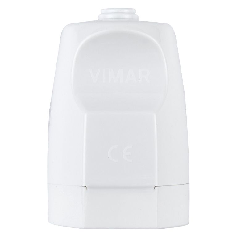 Vimar Supernova 2P+E Universal Axial Socket Outlet, For Euro, Italian and German Plugs, 16A, 250V, IP20, Screw Terminal, Halogen-Free