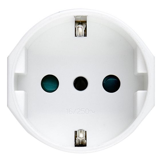 Vimar Supernova SICURY Italian Standard P30 Axial Socket Outlet, 2P+E, 16A, 250V, IP20