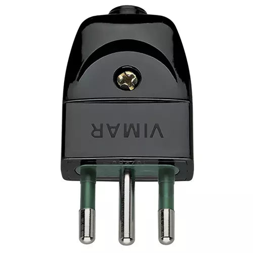 Vimar Supernova S11 2P+E Italian Axial Plug, 10A, 250V, IP20, SICURY
