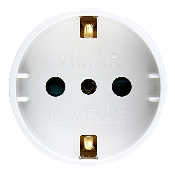 Vimar Sicury S17 to P30 Socket Adapter, 2P+E, 16A, 250V, 1500W