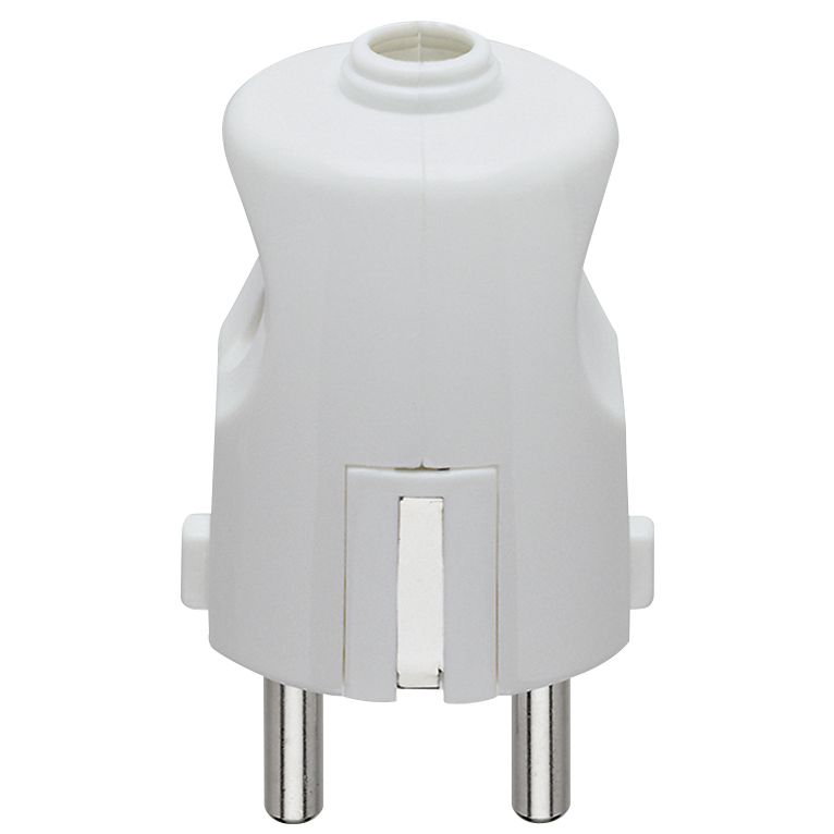 Vimar Supernova German Standard 2P+E Axial Plug, 16A, 250V, IP20, Screw Terminal, Thermoplastic