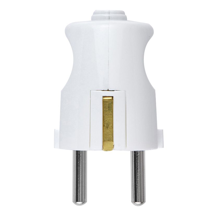 Vimar Supernova German Standard 2P+E Axial Plug, 16A, 250V, IP20, Screw Terminal, Thermoplastic