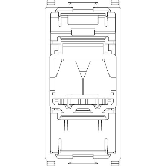Vimar Plana USB Socket Connector, 1 Module, IP20, Flush-Mounted, Screw Terminals