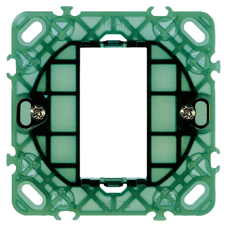Vimar Plana 1-Module Mounting Frame with Claws, For 60 mm Flush-Mount Boxes