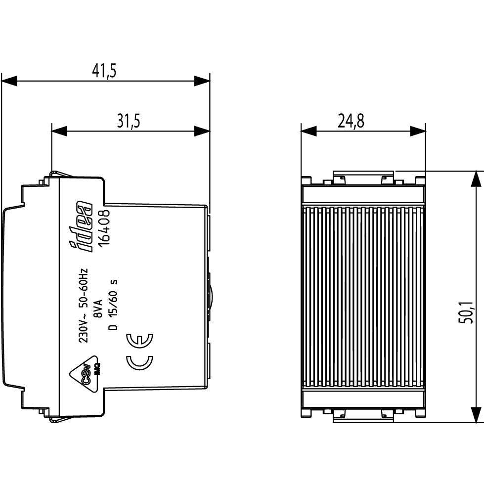 Vimar IDEA 230V 50-60Hz Buzzer, 8 VA, IP30, 75 dB