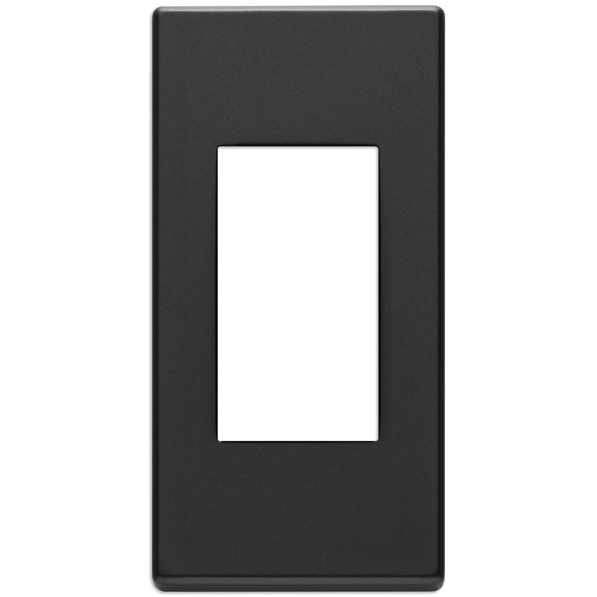 Vimar EIKON 1-Module Cover Plate, Metal, 42 x 82 mm, Clamp Mounting