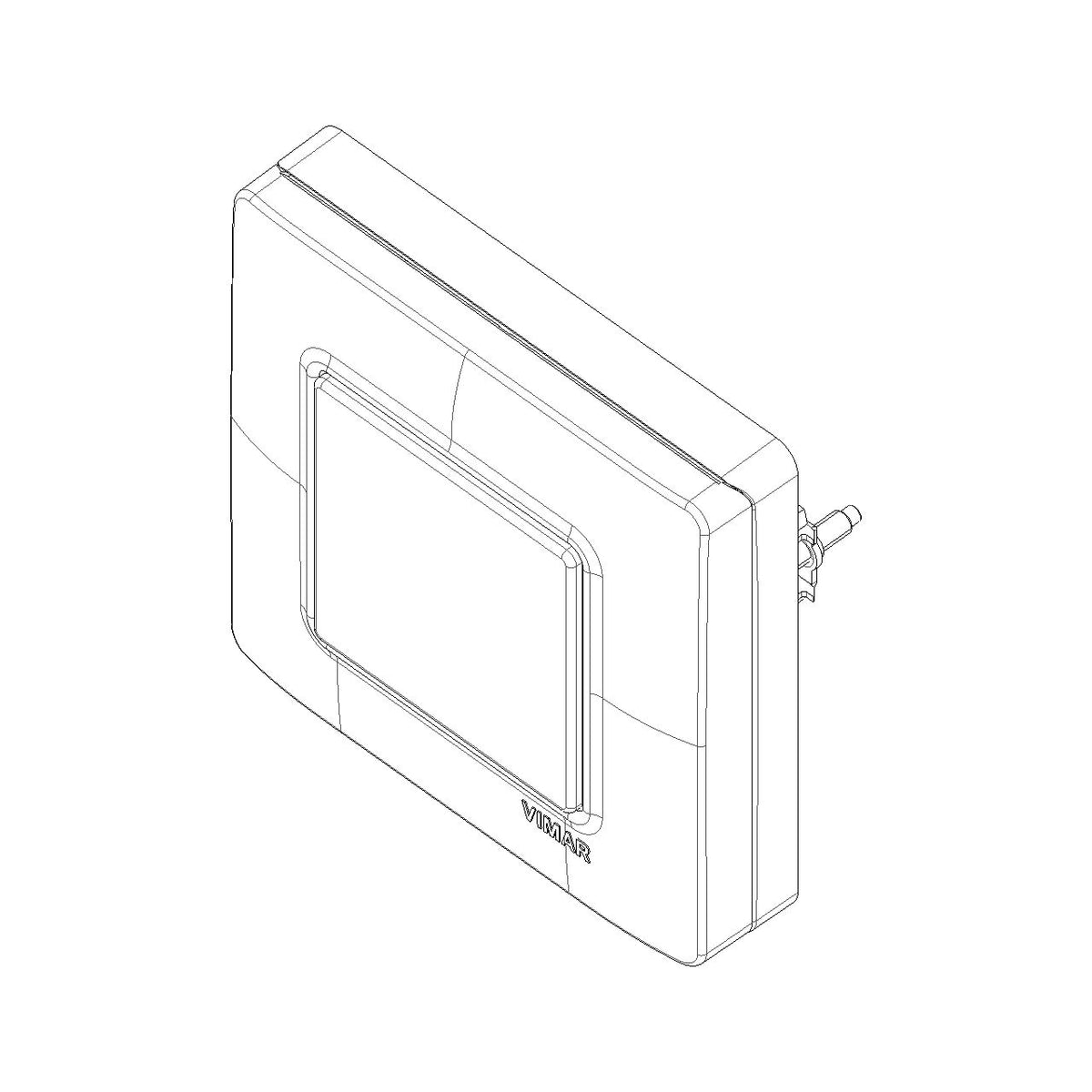 Vimar Isoset IP55 2-Module Cover Plate, For Eikon and Plana, With Claws