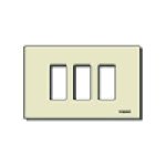 Vimar 8000 Series 3-Module Snap-Fix Cover Plate, For 08531 Mounting Frame