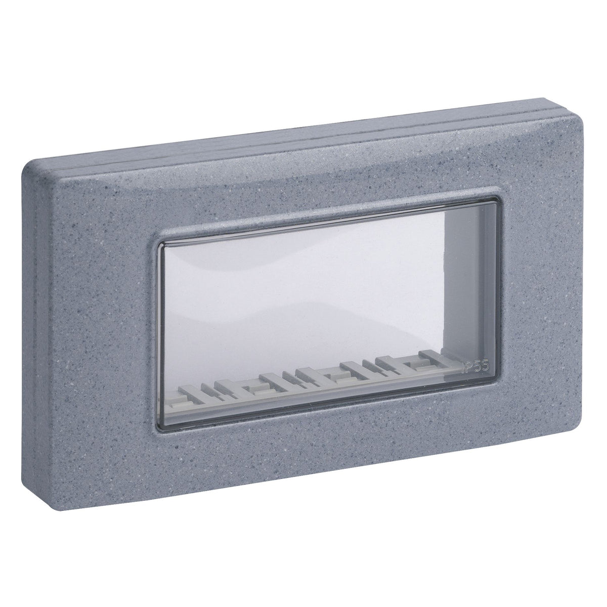 Vimar 4-Module IP55 Cover Plate, For Eikon and Plana Series, For 4-Module Flush Mounting Boxes, With Screws
