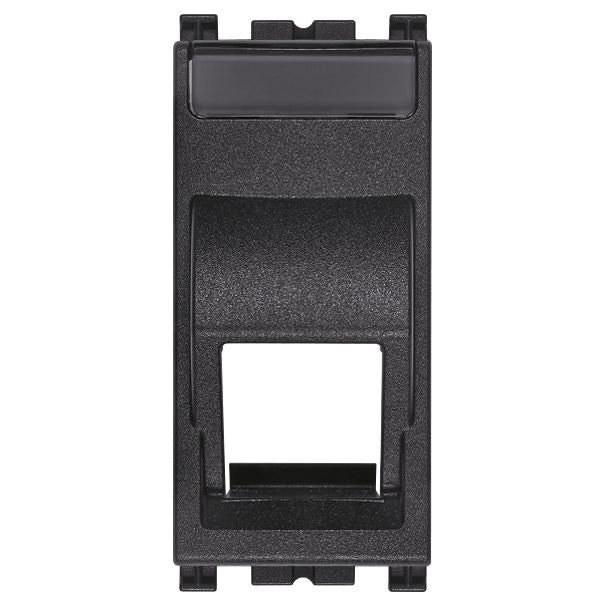 Vimar ARKÉ RJ45 Slanting Keystone Adaptor, 1 Module, Label Space