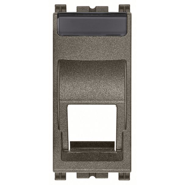 Vimar ARKÉ RJ45 Slanting Keystone Adaptor, 1 Module, Label Space