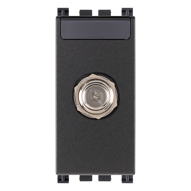Vimar ARKÉ F Type Female Socket Connector, 2400 MHz, IEC 60169-24