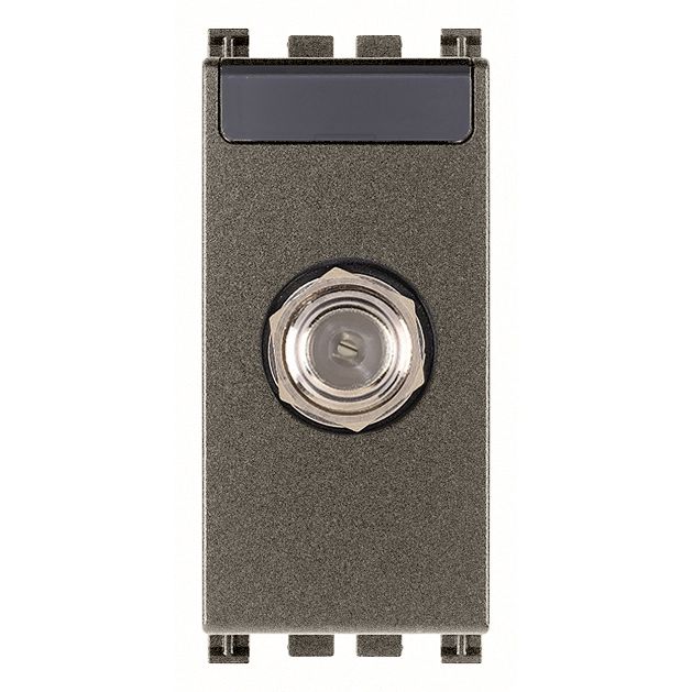 Vimar ARKÉ F Type Female Socket Connector, 2400 MHz, IEC 60169-24