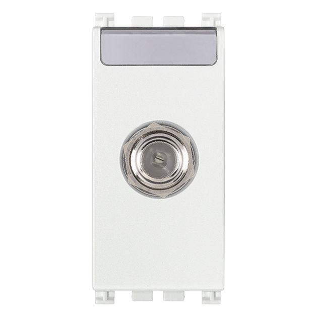 Vimar ARKÉ F Type Female Socket Connector, 2400 MHz, IEC 60169-24