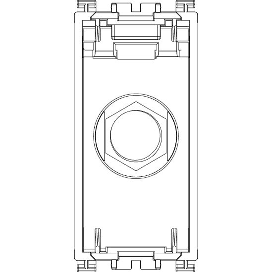 Vimar ARKÉ F Type Female Socket Connector, 2400 MHz, IEC 60169-24