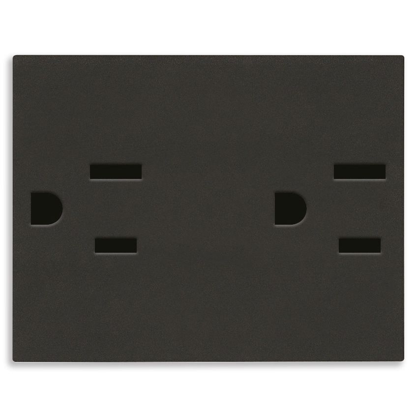 Vimar LINEA Two 2P+E USA SICURY Outlet, 15A, 127V, 3-Module, Flush-Mounted