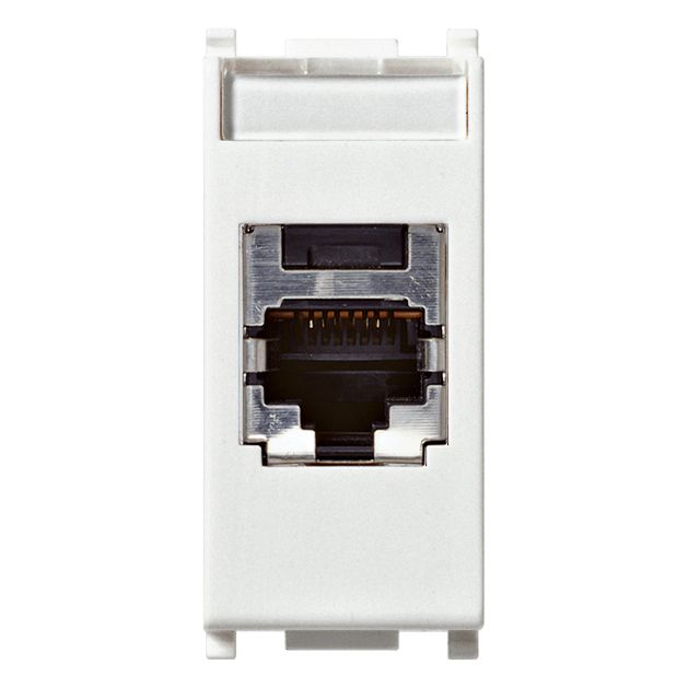 Vimar Plana Series RJ45 Cat5e Panduit Outlet, T568A/B, 8 Contacts
