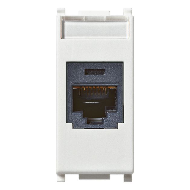 Vimar Plana Series RJ45 Cat5e Panduit Outlet, T568A/B, 8 Contacts